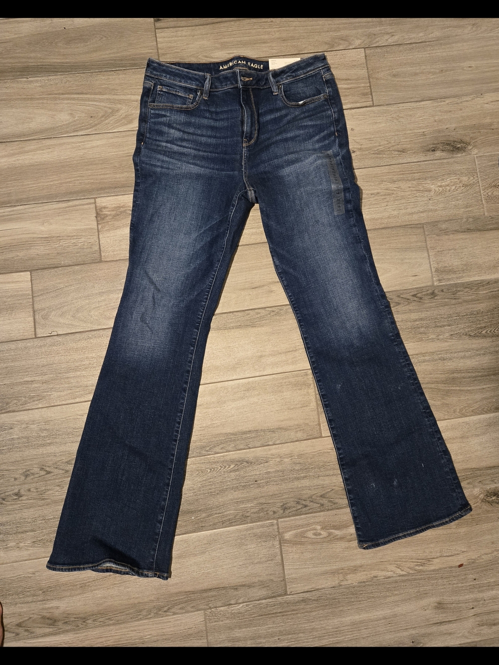 American Eagle Outfitters Dark Blue Flared Women's Jeans